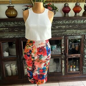 Black Halo Top & Skirt Set